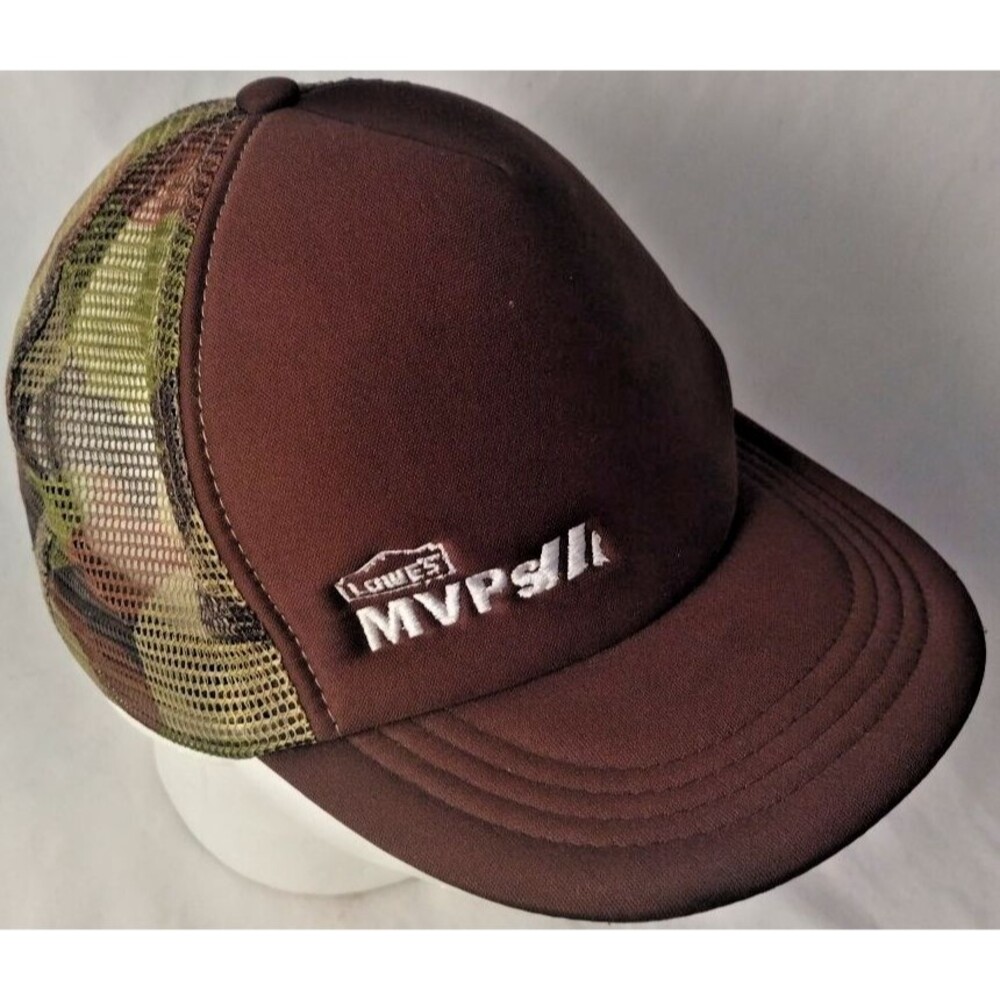Lowe's Home Improvement MVPs Snapback Camo Mesh Foam Trucker Hat/Cap-EXCELLENT!